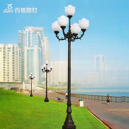 公园庭院灯选购指南 以五头欧式庭院灯（百福TYD-2157）为例解析价格与定制